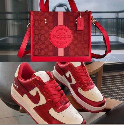 Inspired Shoes and Bag in Red