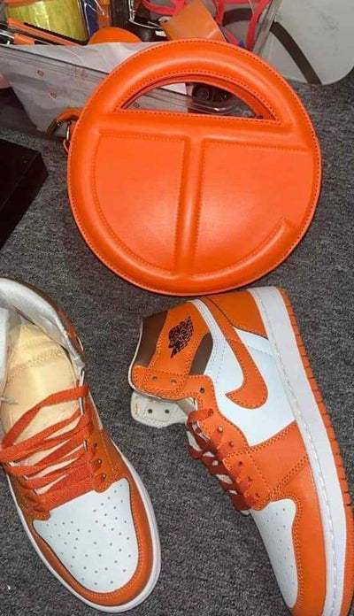 Inspired Orange Bag and Shoe Set
