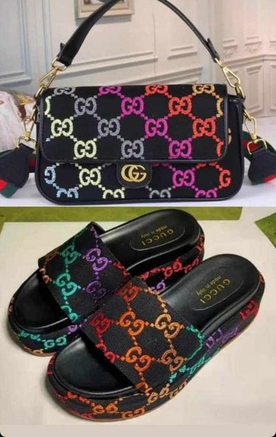 Inspired Gucci Bag and Shoe Set