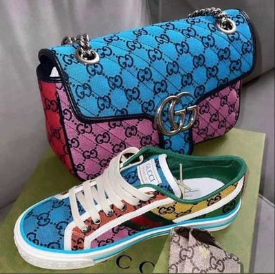 Inspired Colorful Shoes and Bag